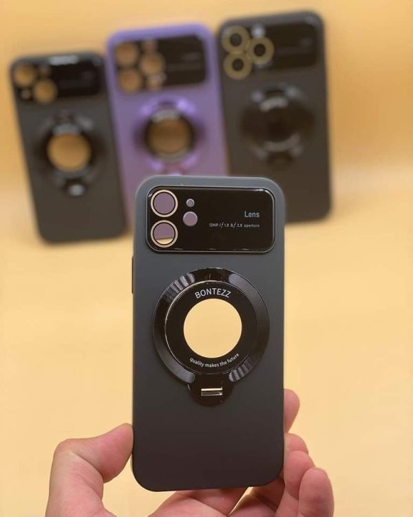 trendy case 🔥🔥
Bontaz Hard Pc Case with attach magsafe, camera lens protector & back stand 🔥 - Image 2