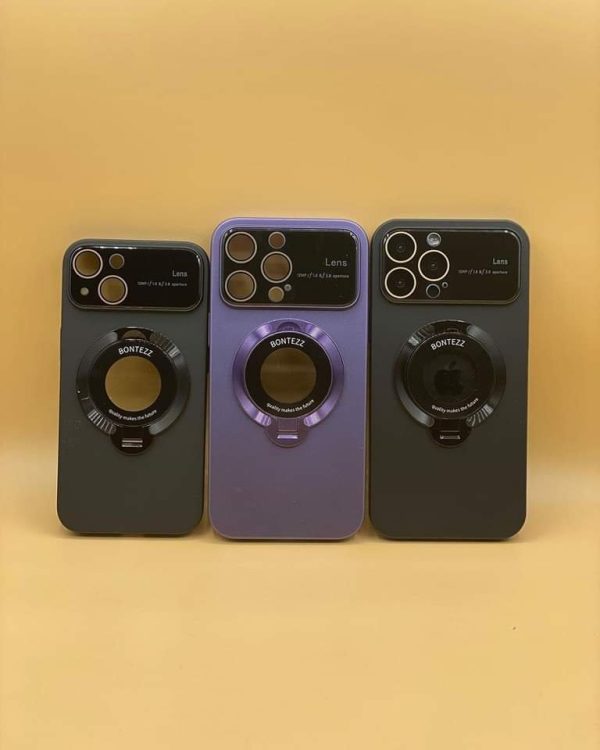 trendy case 🔥🔥
Bontaz Hard Pc Case with attach magsafe, camera lens protector & back stand 🔥 - Image 3