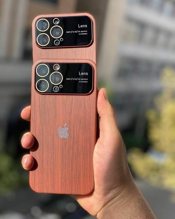 Wooden design Hard polycarbonte Camera lens protection case available in stock 🔥 - Image 5