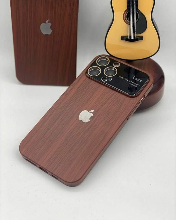 Wooden design Hard polycarbonte Camera lens protection case available in stock 🔥 - Image 2