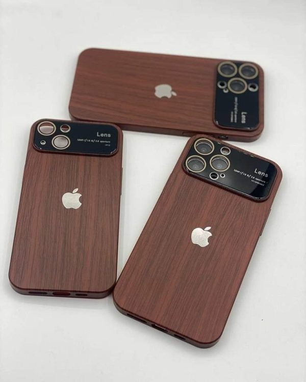 Wooden design Hard polycarbonte Camera lens protection case available in stock 🔥