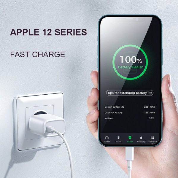 20W PD Intelligent Fast Charger Adapter for iPhone 12 Series (UK/EU) - Image 3