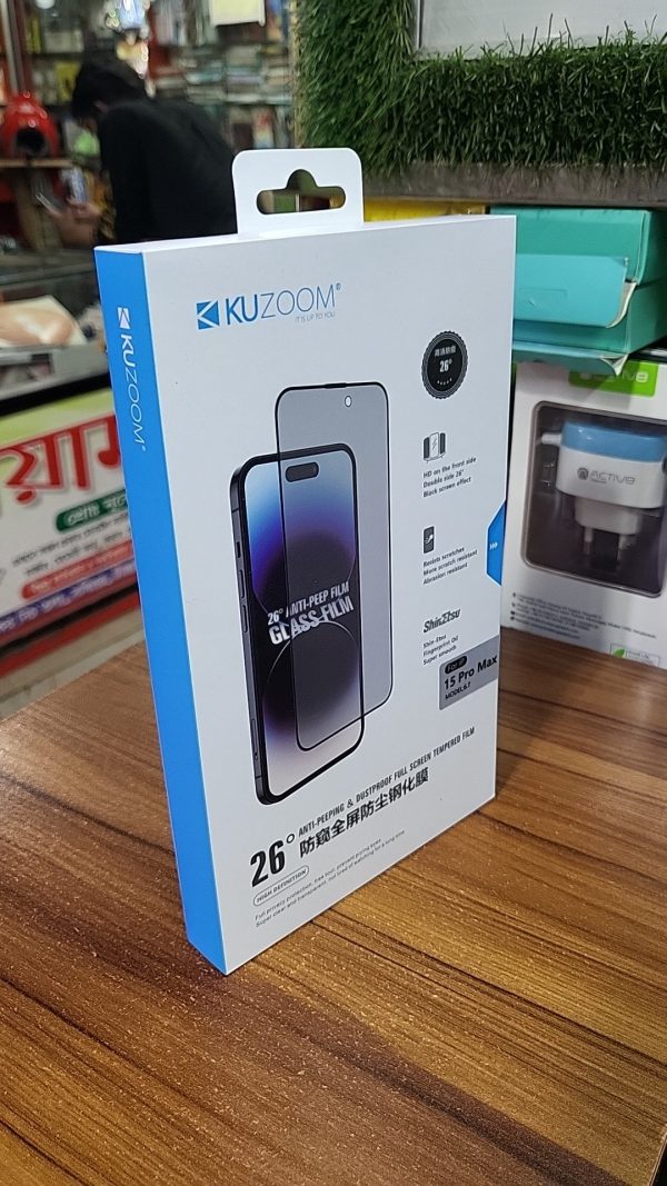 KUZOOM 3D LARGE CURVED EDGE GLASS FILM | I Phone All Model - Image 2