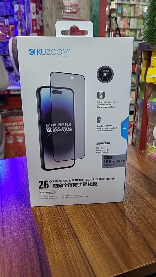 KUZOOM 3D LARGE CURVED EDGE GLASS FILM | I Phone All Model - Image 6